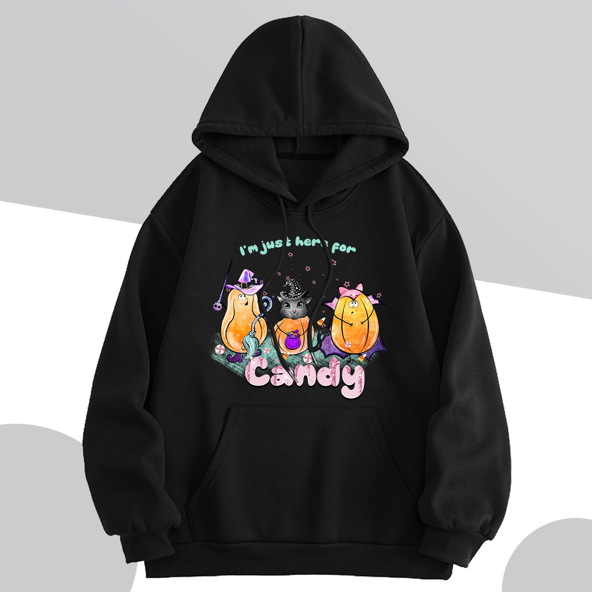 

Autumn/Winter2023 New Fashion Long Sleeve Printed Hoodies Front Pocket Inside Fleece Pullover Sweater Sweatshirts Hip Hop Unisex