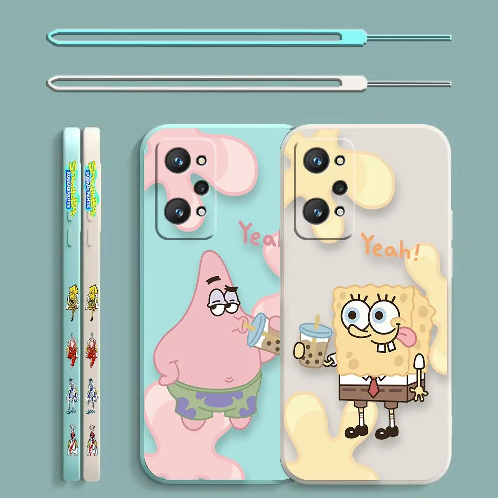 

Cute S-SpongeBob Patrick Star Couple For Realme C35 C33 C31 C30 C21 C21Y C20 C15 C12 C11 C3 C2 Narzo 50 50A 50I 30A Pro 5G Case