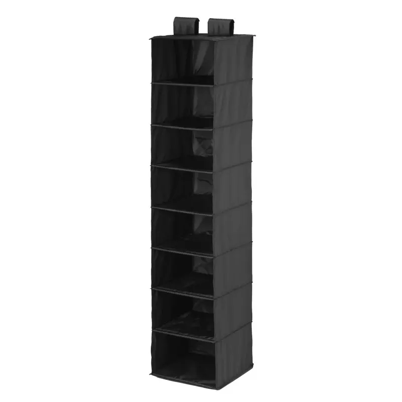 

2023 NEW Honey Can Do 8 Shelf Hang Organizer- black