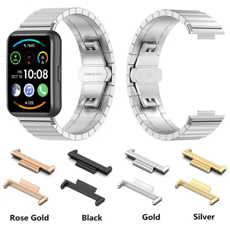 

Watch Strap Connector Adapters 20mm Metal Link Attachment Replacement Metal Connector For Huawei Watch Fit 2 Bracelet Accessory