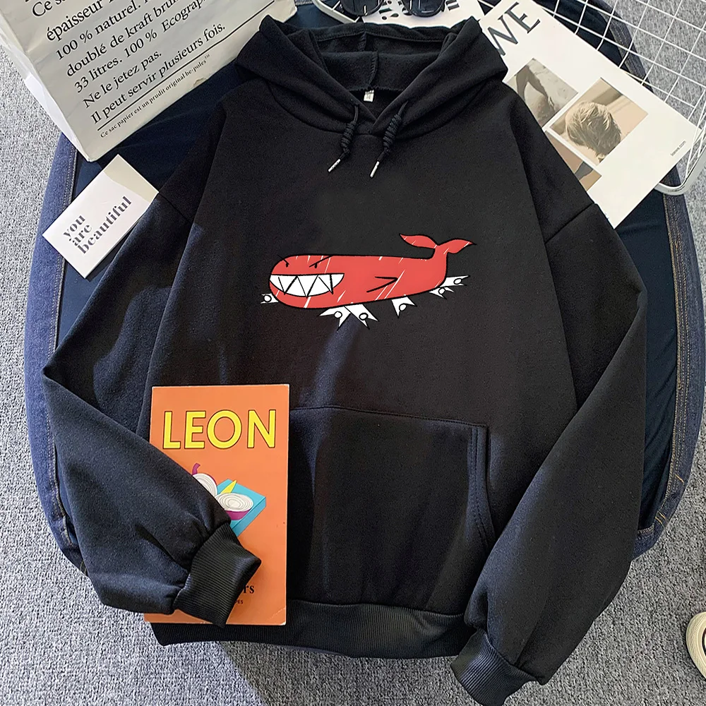 Nimona толстовка с капюшоном в стиле аниме повседневная и длинным рукавом