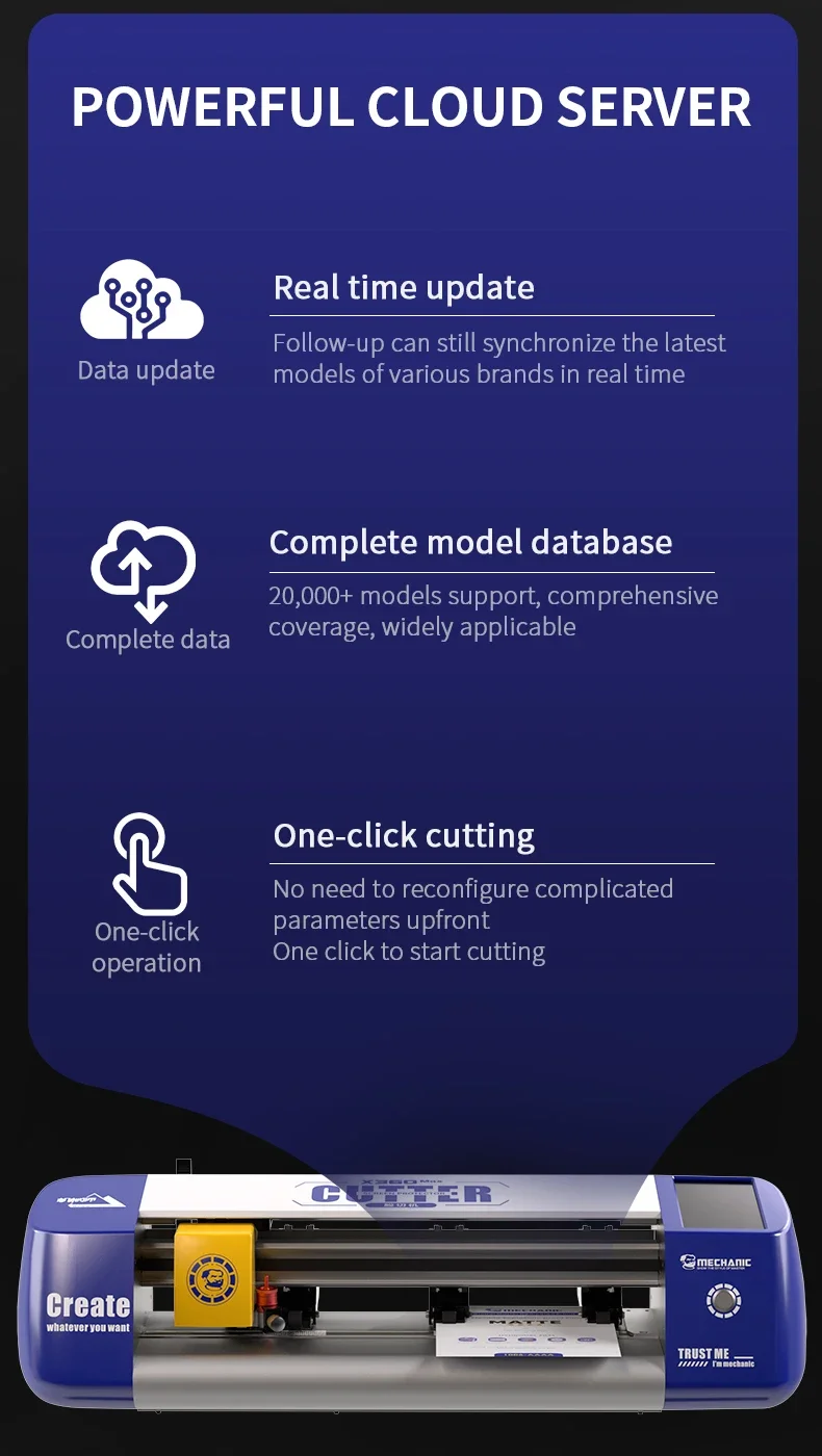 MECHANIC X360 Max Unlock Cloud Интеллектуальная машина для резки пленки Подходит всех