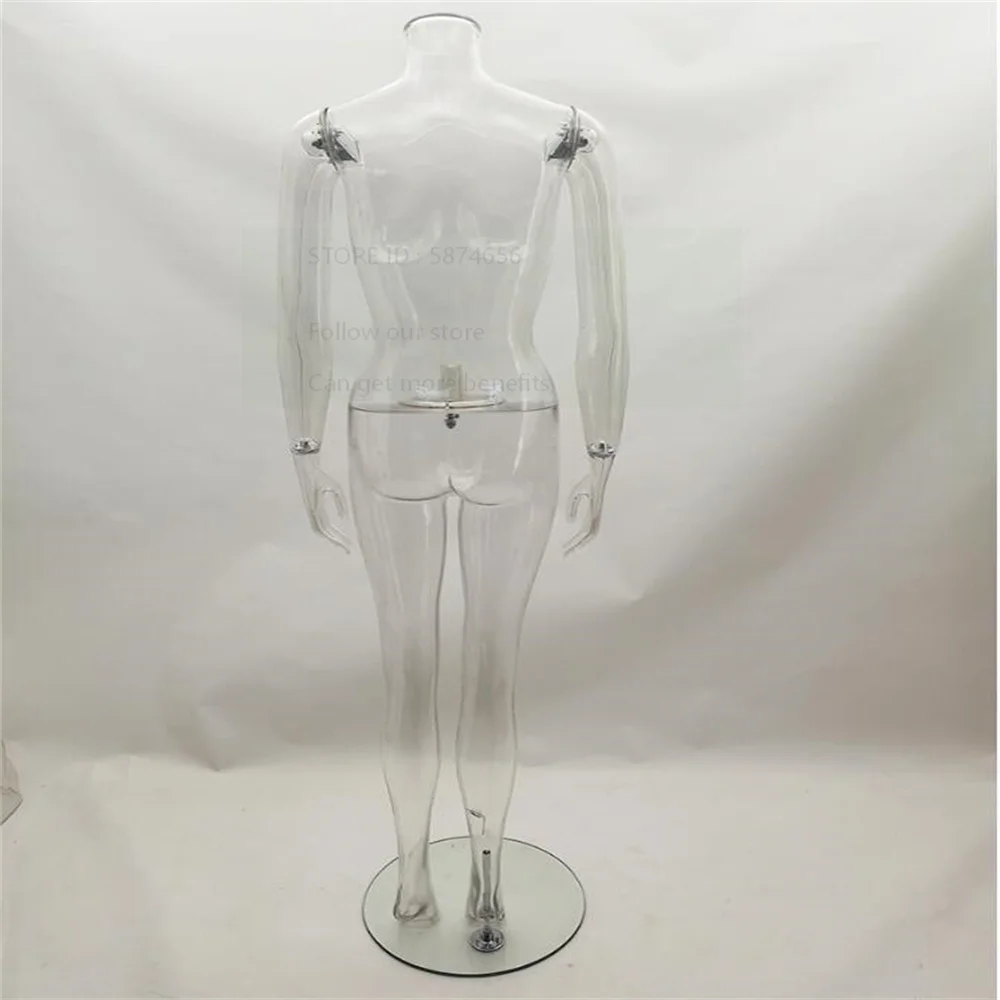 

3style Transparent Female Cloth Art Head Mannequin For Sewing Large Body Stand Torso Panties Underwear Show Props Display E227