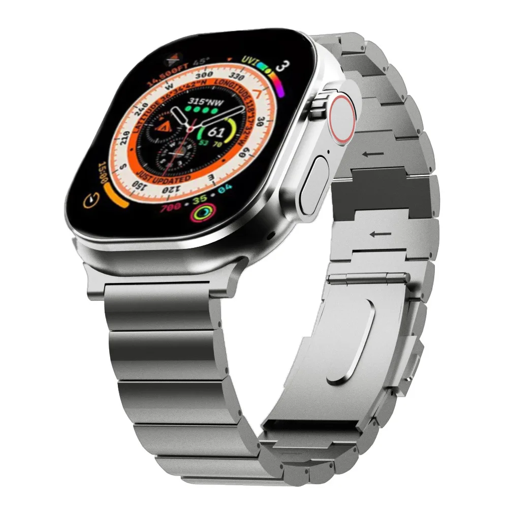 Luxury Titanium Alloy Band for Apple Watch Ultra 49mm 45mm 44mm 38mm 40mm 42MM Metal Strap for IWatch Series 8 7 6 SE 5 Bracelet