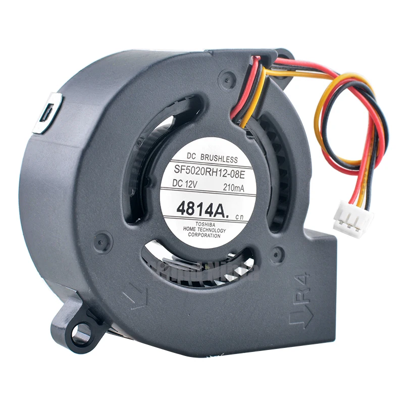 Фото SF5020RH12-08E 5 см 50 мм вентилятор 50x50x20 мм DC12V 0,21A 3-контактный центробежный охлаждающий вентилятор для проекторов №2