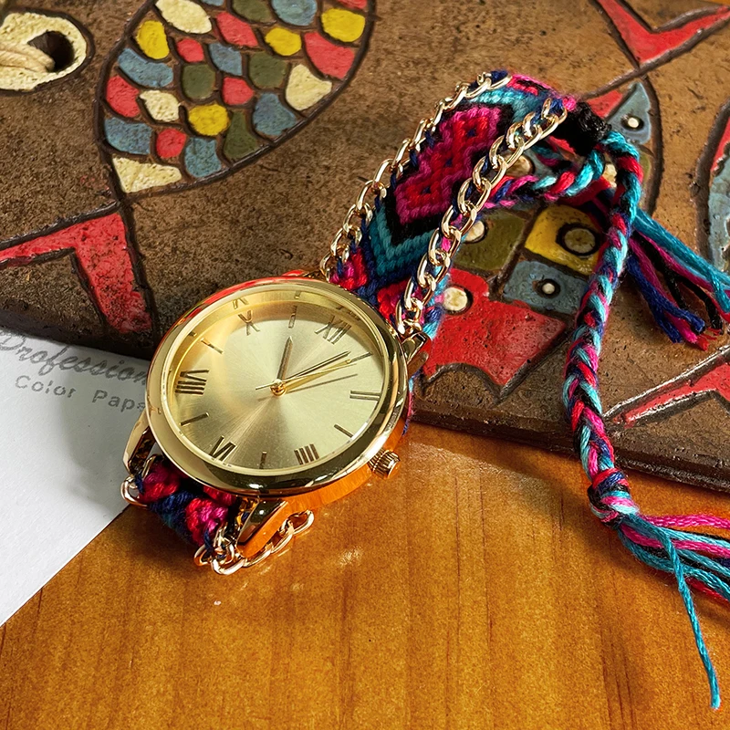 OT003 Bohemia watch super fairy rainbow dazzling street beat ethnic fashion women with ladies chain original reloj mujer