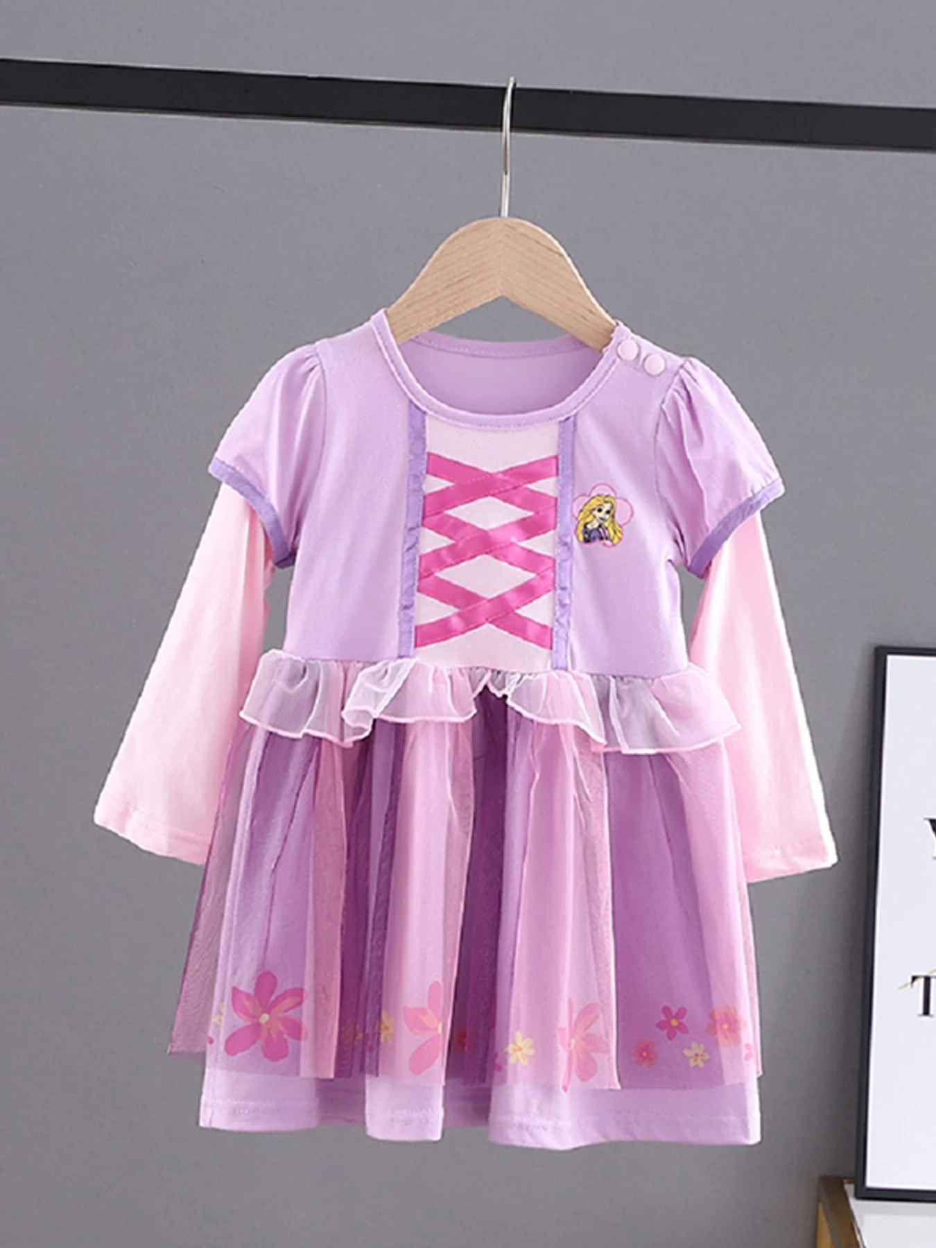 Элегантное Тюлевое Платье Принцессы С Длинными Рукавами И Квадратным Вырезом