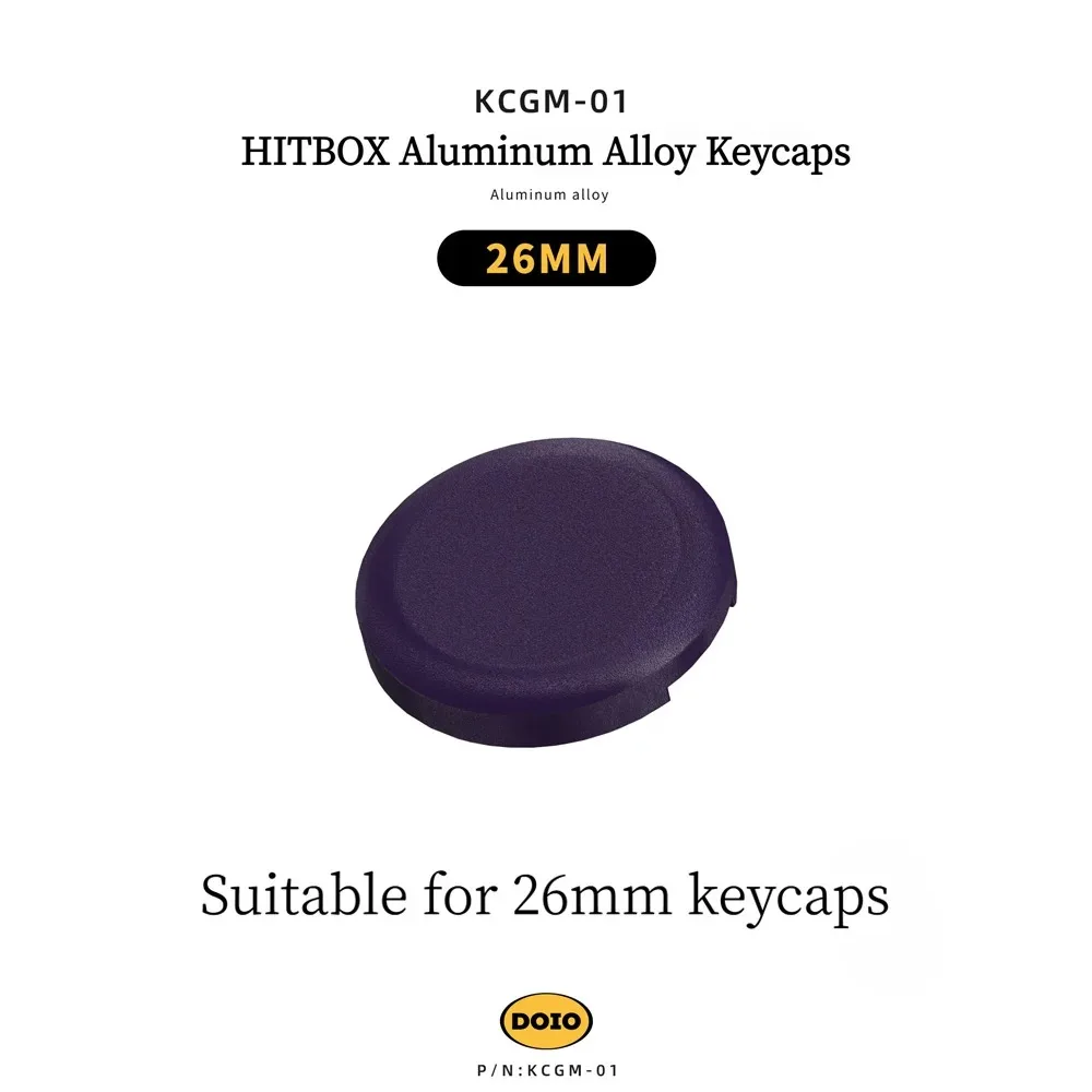 Металлические кнопки DOIO HITBOX KCGM-01 из алюминиевого сплава для аркадных джойстиков Street Fighter 6, Tekken 8, King of Fighters (art.: 3920dadf44546) - 3920dadf44546