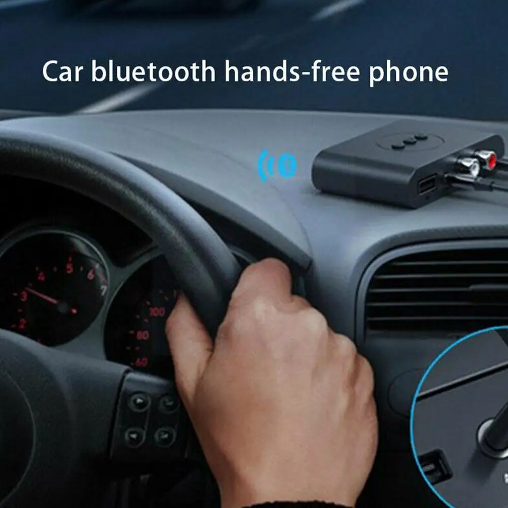 

Аудиоприемник Bluetooth 5,0, U-диск, Rca, разъем Aux 3,5 мм, стерео, беспроводной адаптер для динамика, автомобильный аудиопередатчик, громкая связь Z0g6