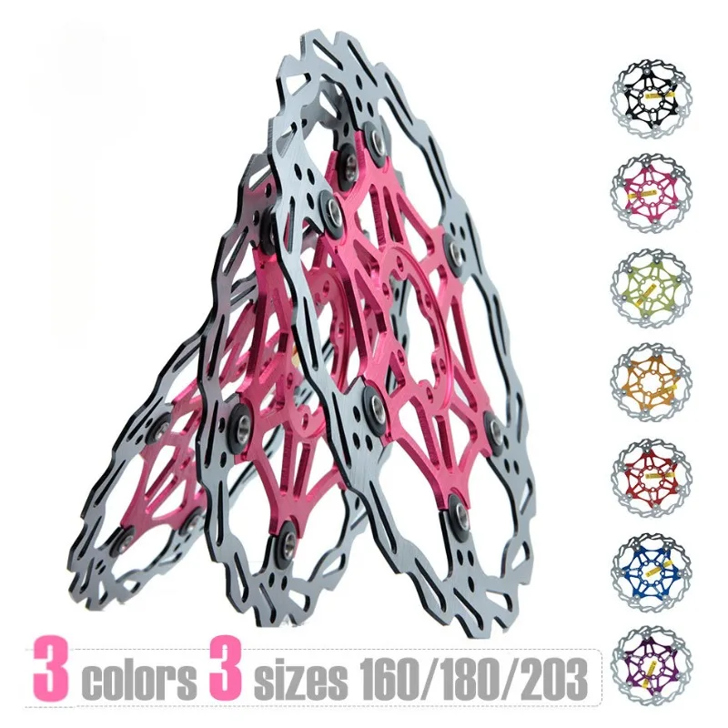 1 шт. SNAIL велосипедный дисковый тормоз 160/180/203 велосипедные плавающие роторы из