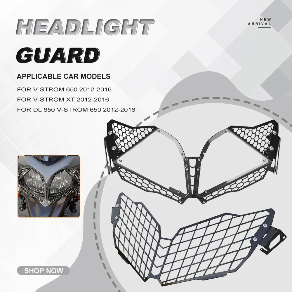 

Motorcycle Aluminium For SUZUKI DL 650 DL 650XT V-Strom 650 XT 2012 - 2016 2015 2014 2013 2012 Headlight Protector Grille Cover