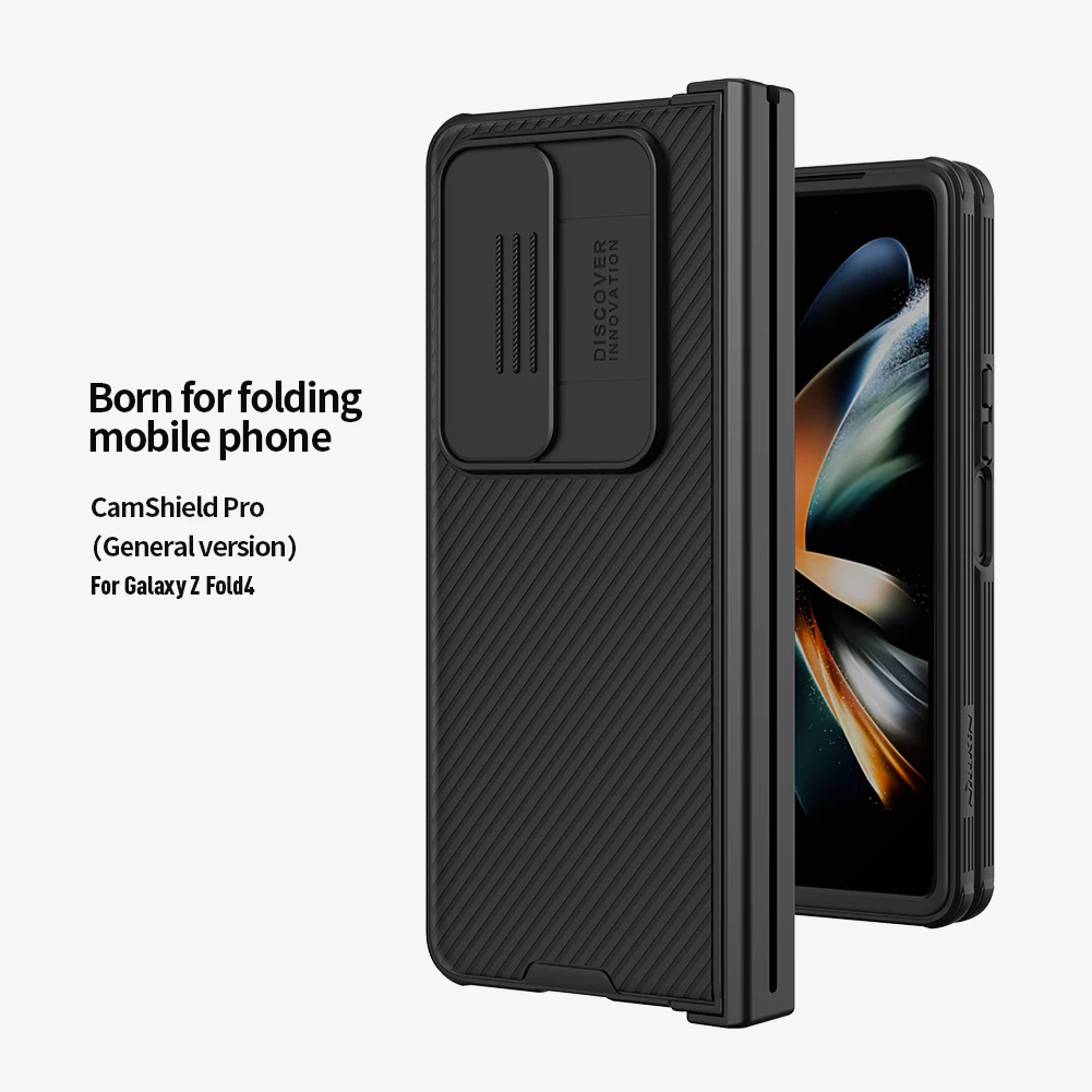 Nillkin CamShield Pro Case for Samsung Galaxy Z Fold 4 5G (General version), with Slide Camera Cover Protector Hard PC+TPU Cover