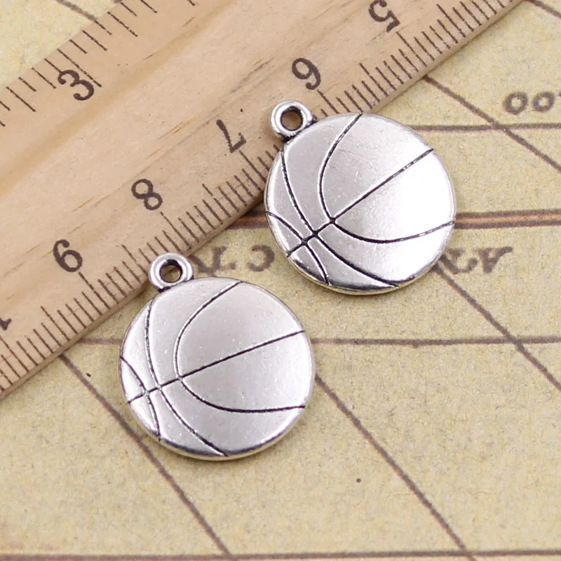 

Подвески 10 шт., двусторонние баскетбольные Подвески 18 х2 1 мм