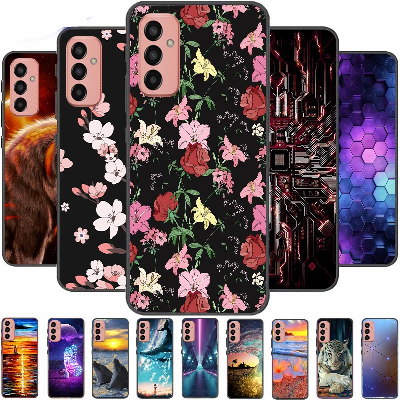

Case For Samsung Galaxy M13 4G Global Cover Soft TPU Cartoon Cute Coque Painting Fundas Bumper Shell Back Colorful Phone