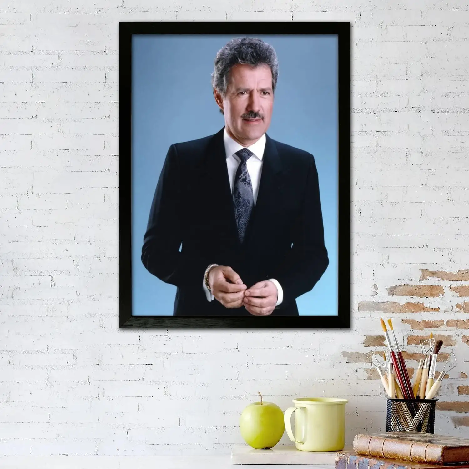 Алекс Trebek Host Холст Художественный постер и настенное искусство картина с принтом