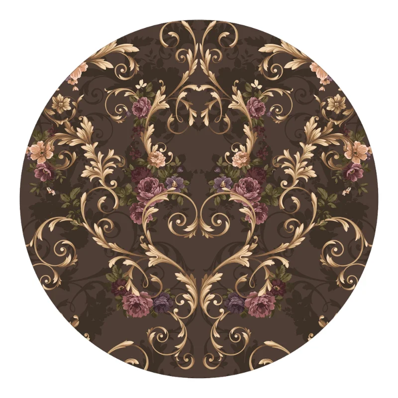 Круглый ковер в стиле бохо для спальни дивана обивки домашний устойчивый к