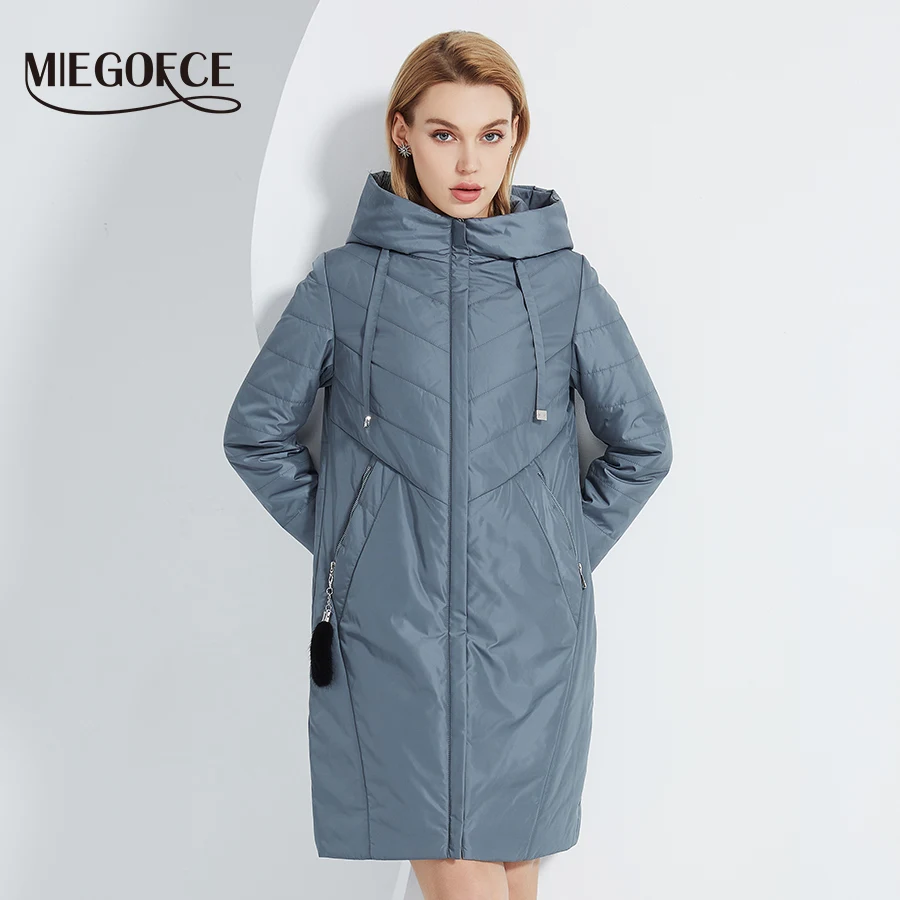 MIEGOFCE 2022 Весна и осень новое модное удобное длинное женское пальто тонкая женская