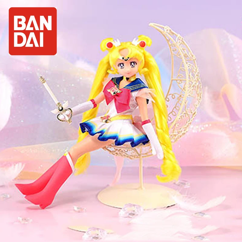 

Оригинальные Супер Сейлор Мун Bandai, вечная стильная кукла, аниме экшн-фигурки, коллекционные игрушки, статуэтка, подарки для девушки