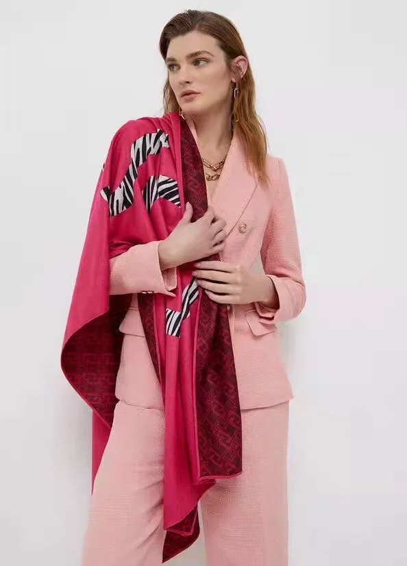 

Liu Jo New fashion New trend leisure large square shawl dual use 2 color