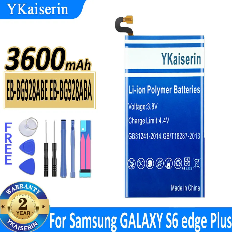 

Внешняя Аккумуляторная Батарея ykaisin для Samsung GALAXY S6 Edge Plus EB-BG928ABE G928P/F/V G9287 S6edgePlus 3800 мАч + Инструменты