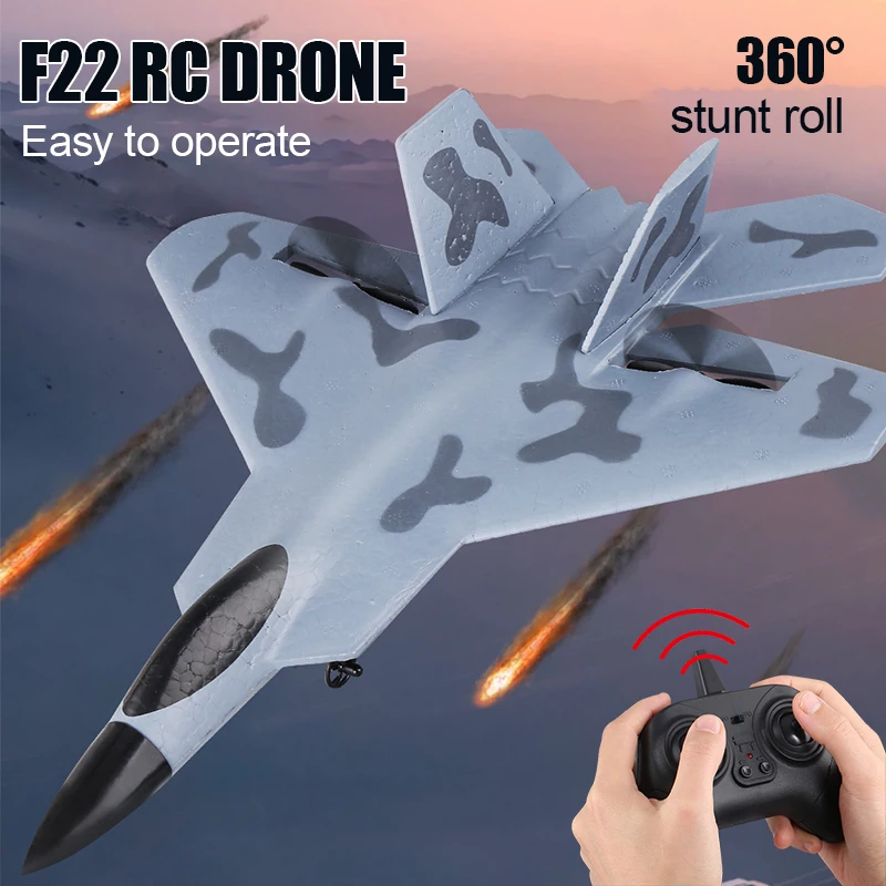 F22 Raptor Радиоуправляемая Модель Самолета 2-канальный Планер Из Пенопласта EPP С