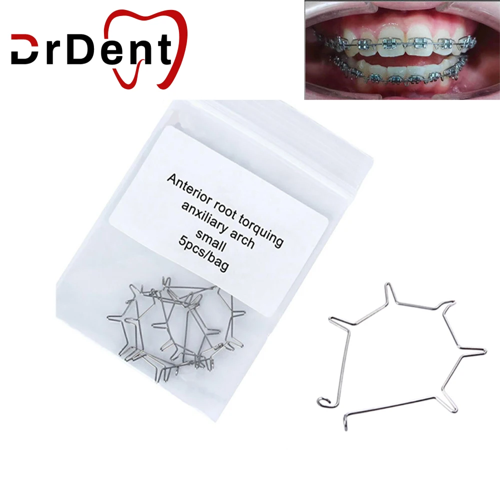 

Drdent 5pcs/pack Dental Anterior Root Torquing Auxiliary Arch Small Middle Big Orthodontic Accessories Dental Supplier odontolog