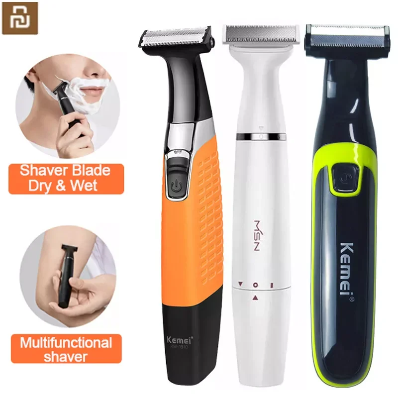 

Kemei Electric Shaver Electric Razor men Multi-purpose shaver Dry & Wet Body Eyebrow trimmer Facial care electric hair clipp