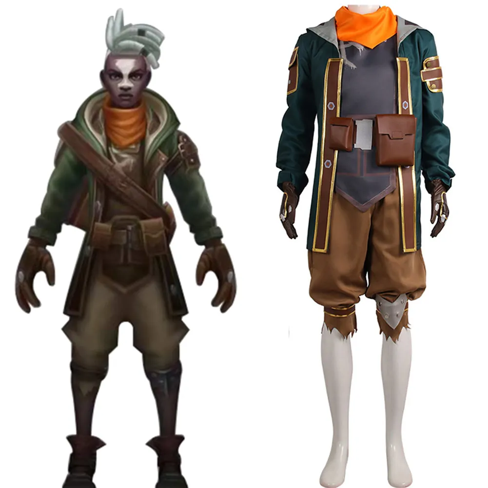 

Игровой костюм LOL Ekko костюмы для косплея Униформа полный комплект карнавальный костюм на Хэллоуин