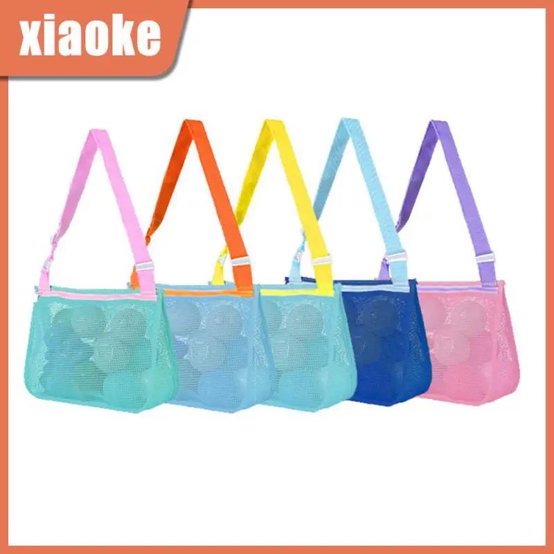

Women Cosmetic Makeup Bag Beach Toy Mesh Bag For Boys And Girls Multi-color Beach Mesh Backpack Swimming Large Beach Bags