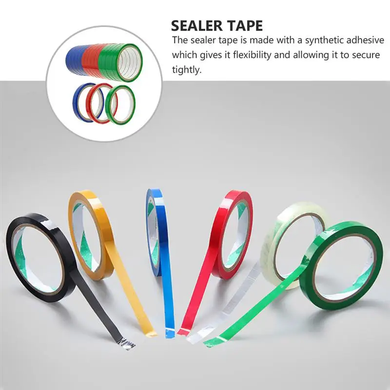 

18Pcs Clear Bag Sealing Tape for Supermarket Stainless Bag Sealing Machine