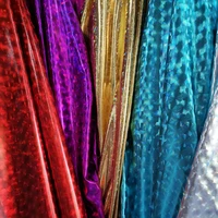 cosplay stretchy spandex fabric holographic lasering bronzed shiny magic wedding decoration diy swimsuit costume material
