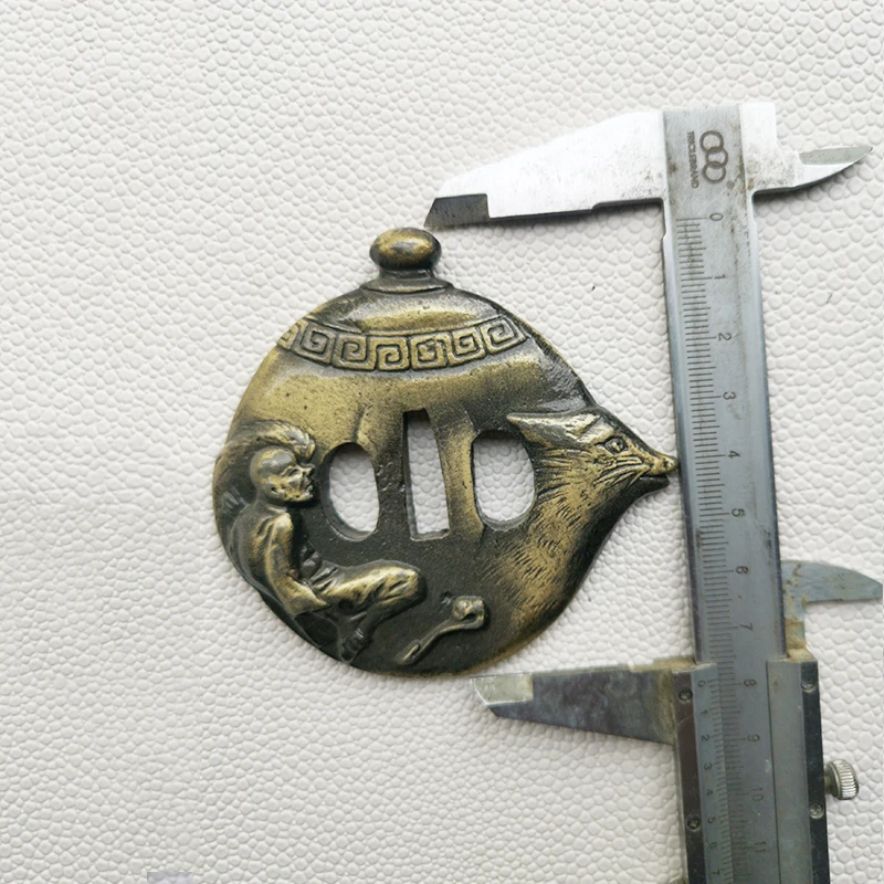 Специальный подарок-Цинковый Сплав Tsuba полый охранник для японского