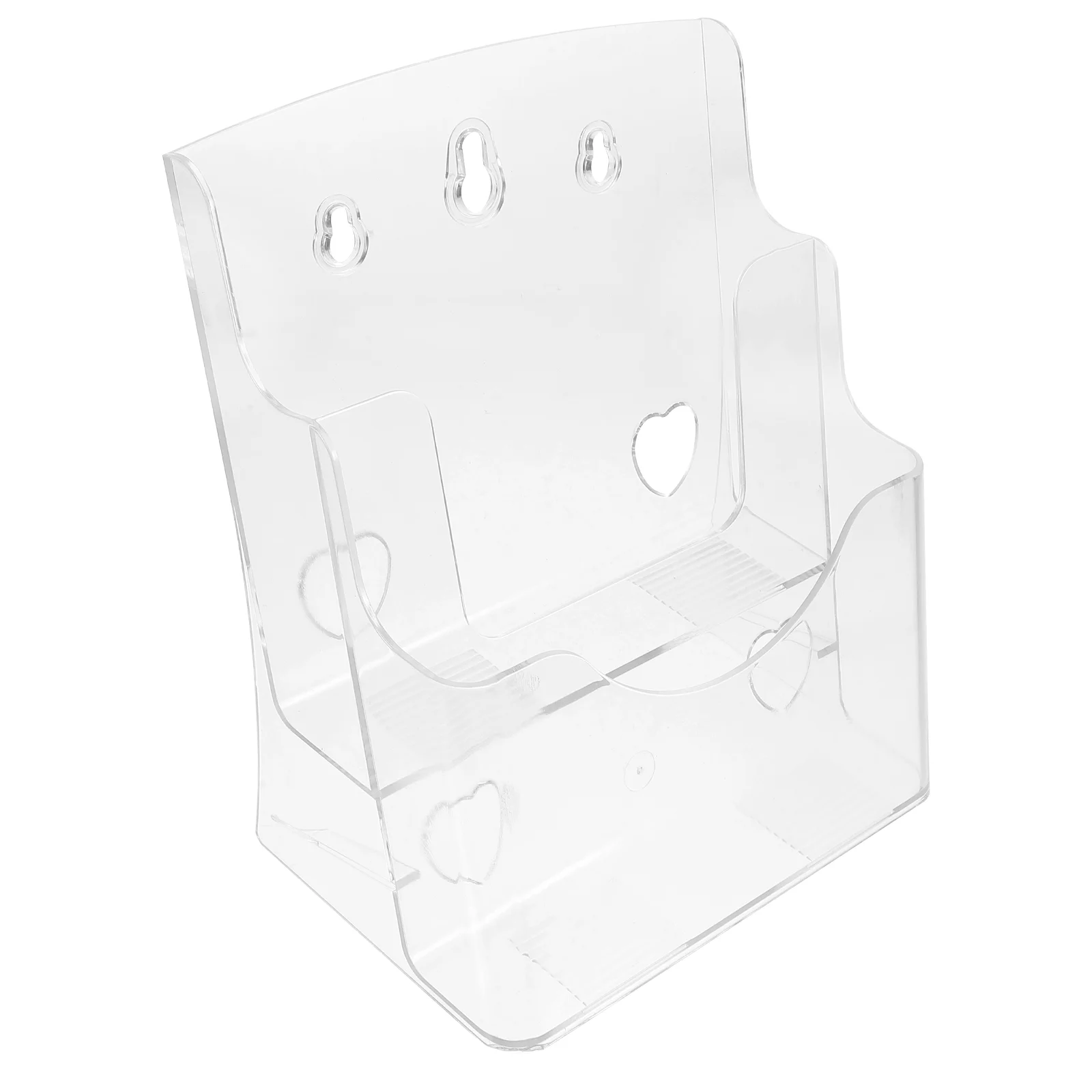 

Folding Rack Acrylic Stands Display Flyer Holder Brochure Wall Mounted File Magazine Organizer Clear