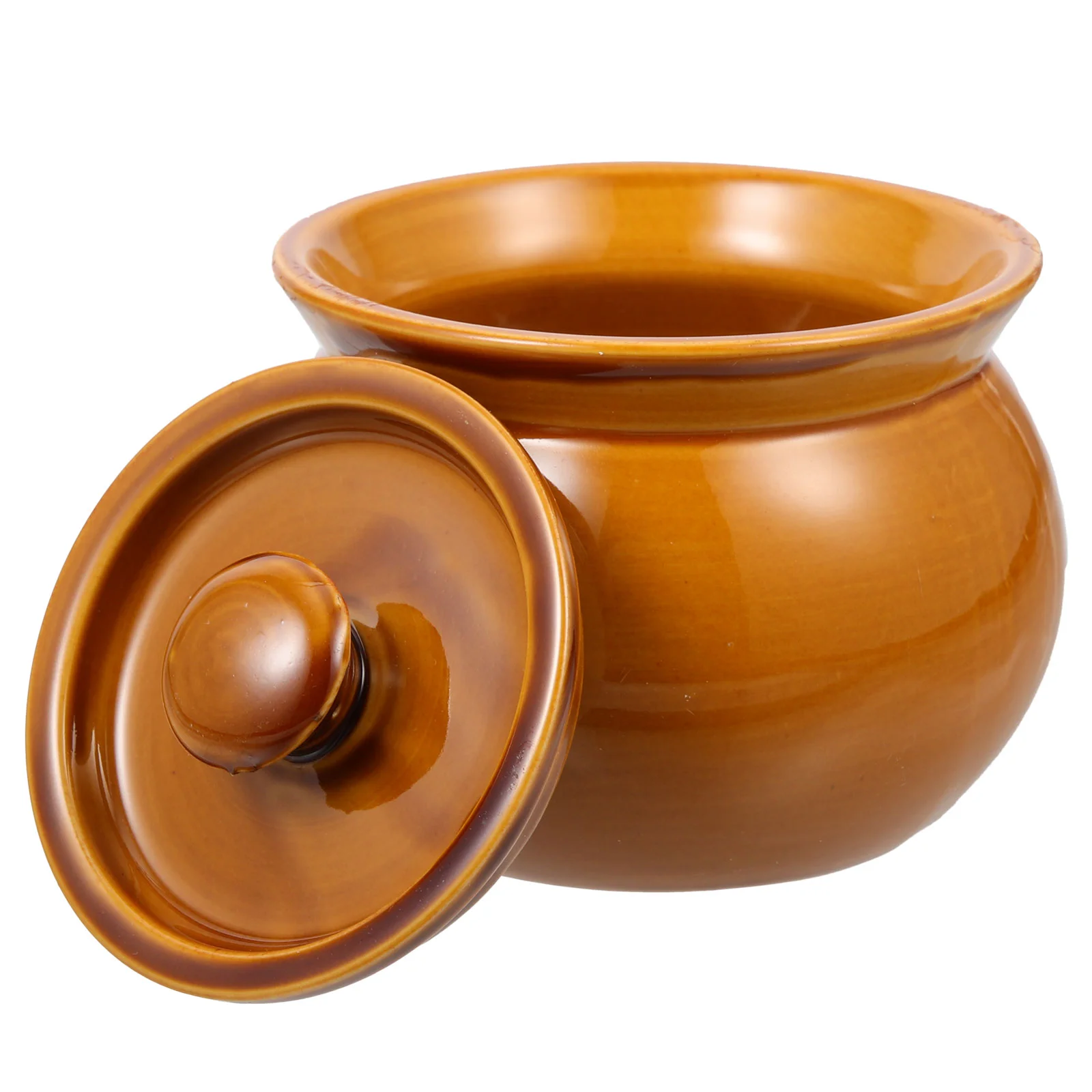 

Steaming Bowl Ceramic Soup Cooking Home Kitchen Pot Jar Household Exquisite Stewing
