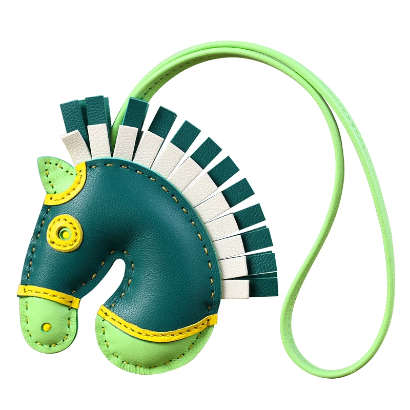 H home Geegee Cammail pendant horse head pendant handmade leather bag pendant female rearview mirror pendant male