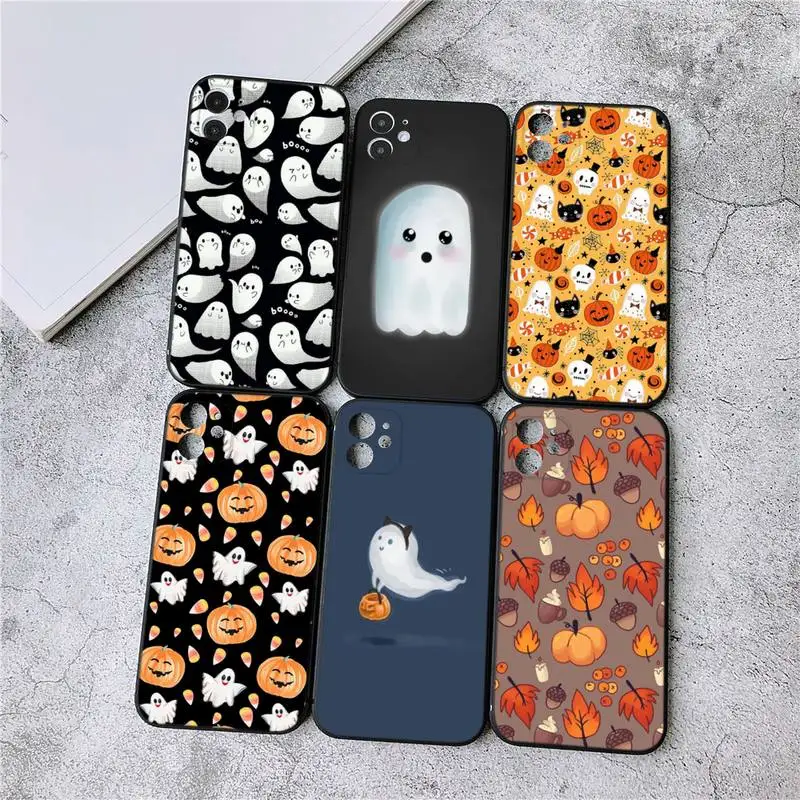 ghost halloween Phone Case for iPhone 14 13 12 11 mini Pro XS MAX Plus X XR Case Shell Cover