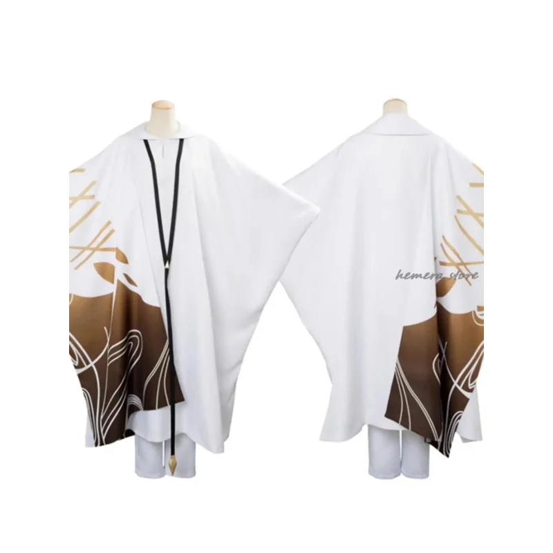 Fate/strange Fake Enkidu Косплей Костюм Плащ Парик Цепи Небеса Ожерелье Кольцо Накладной