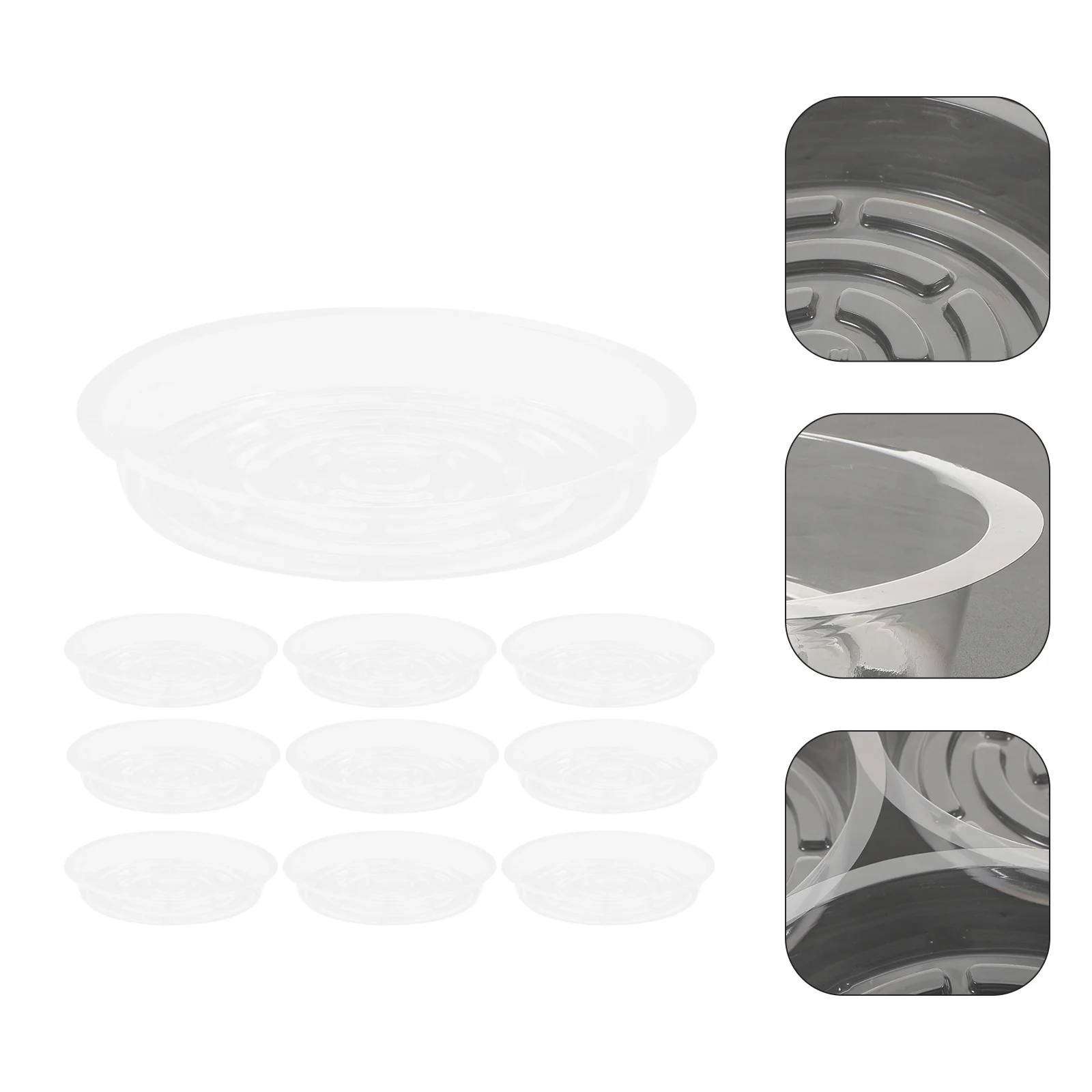 

Trays Pot Tray Water Flower Saucers Saucer Drip Planter Indoor Clear Pots Catcher Plate Flowerpot Plates Coasters Heavy Duty