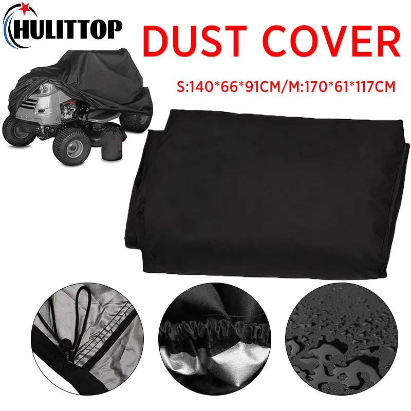 

S/M Waterproof Lawn Mower Cover Tractor Grill Cover UV Protection Garden Yard Mower Overlay All-Purpose Covers 210D Oxford Cloth