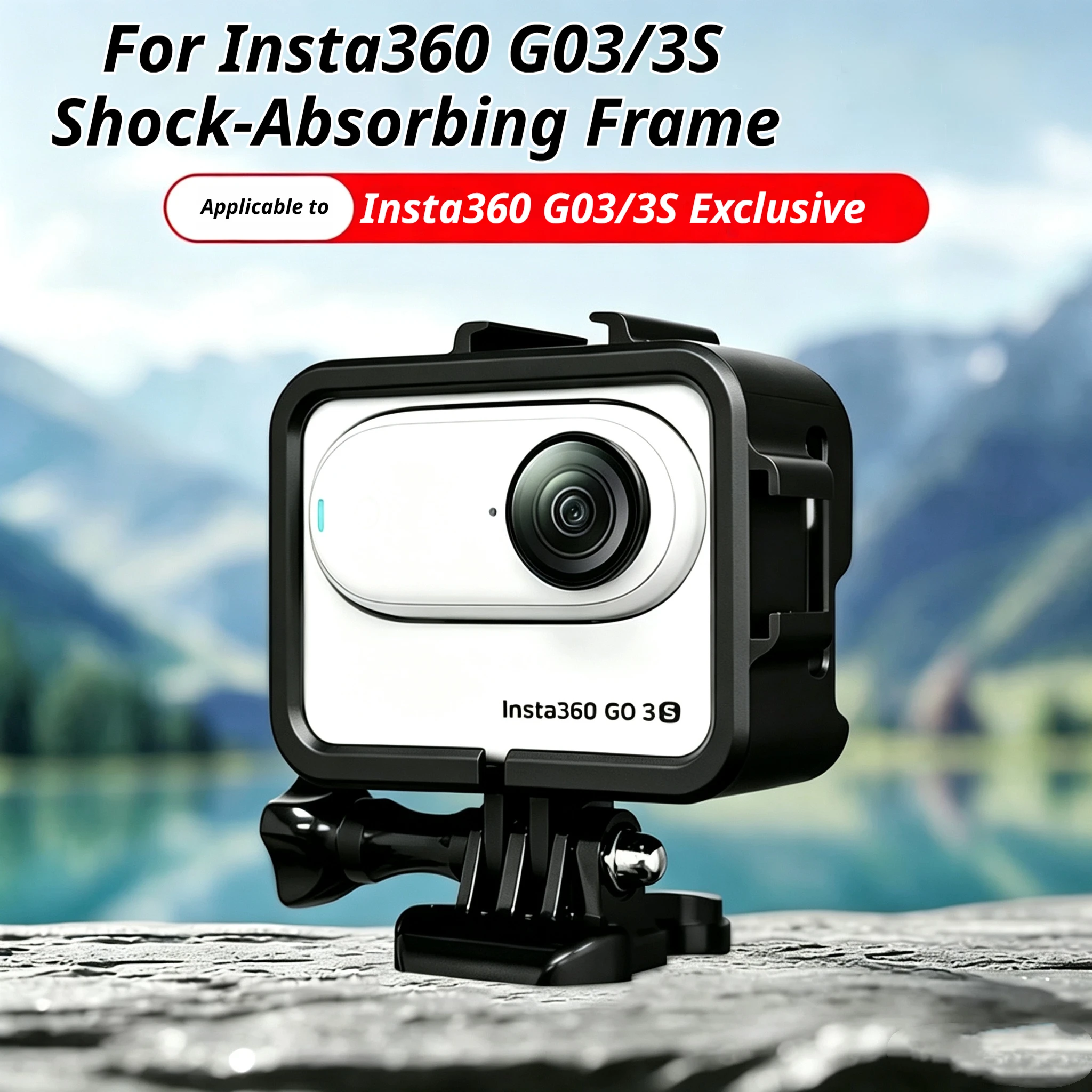 Фото Защитный корпус-рамка для Insta360 GO 3/3S с креплением Cold Shoe для экшн-камеры Insta360 GO 3 3S №3