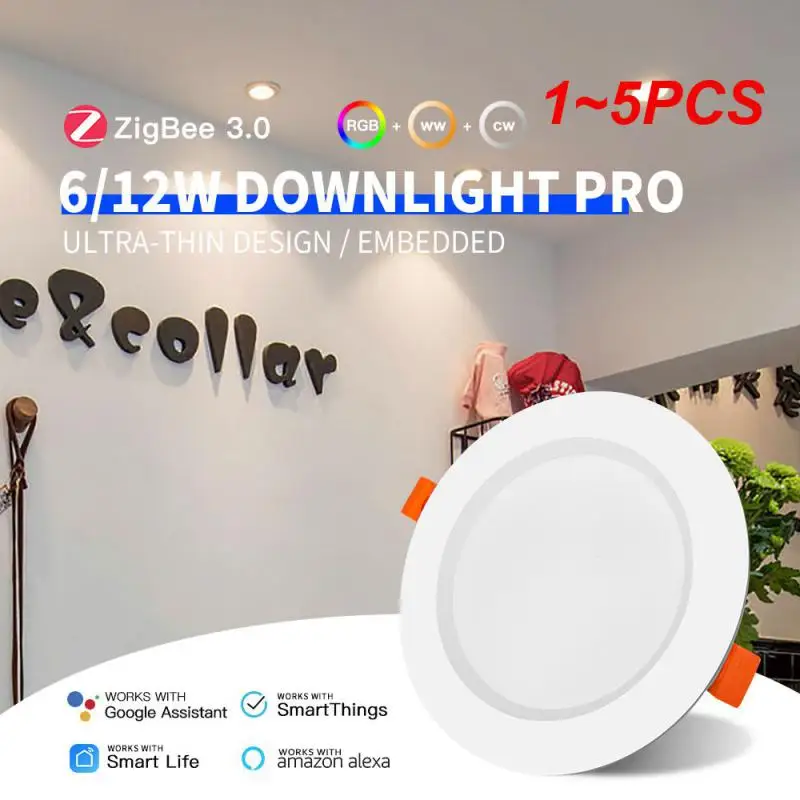 

1~5PCS bluetooth-compatible Colorful Spot LED Ceiling Lamp Recessed Round Light Smart Home Luminaire RGB Dimmable Downlight 110V