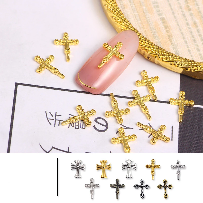 

20 шт., подвески для ногтей в стиле панк