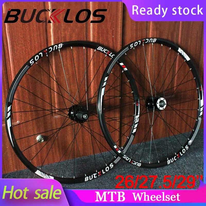 

BUCKLOS Mountain Bike Wheelset 26/27.5/29er Inch MTB Wheelset 5 Bearings 7-11speed Disc Brake Bicycle Wheel Cycling Parts