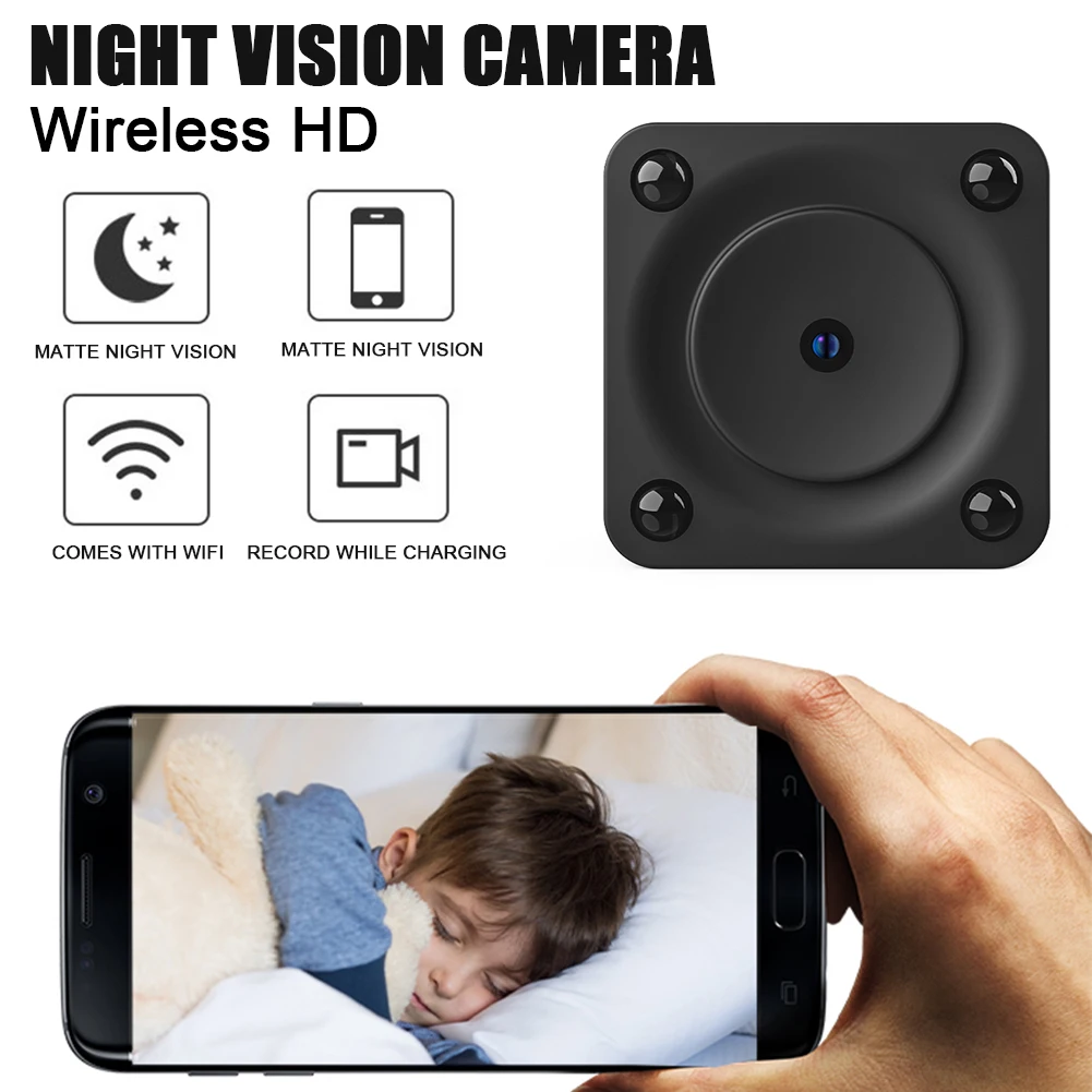 

F9 Mini Indoor Camera WiFi Smart Home Security Camera 1080P Wireless Camcorder Night Vision Motion Detection for Home Office
