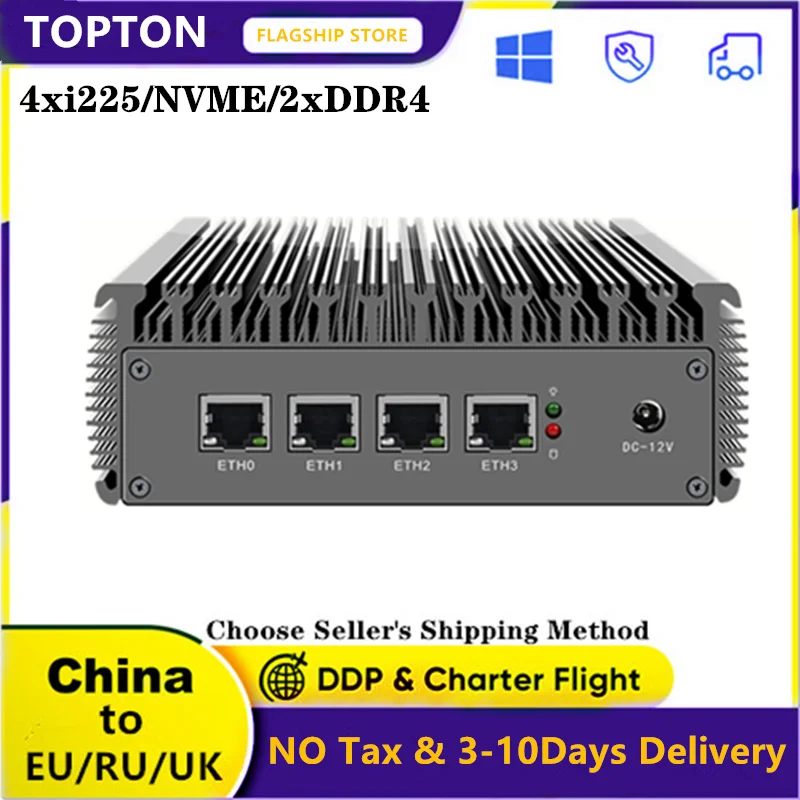 Новинка 2022 роутер 11-го поколения Pentium N6005 2 5G pfSense 4 * Intel i225 Nics NVMe DDR4 безвентиляторный