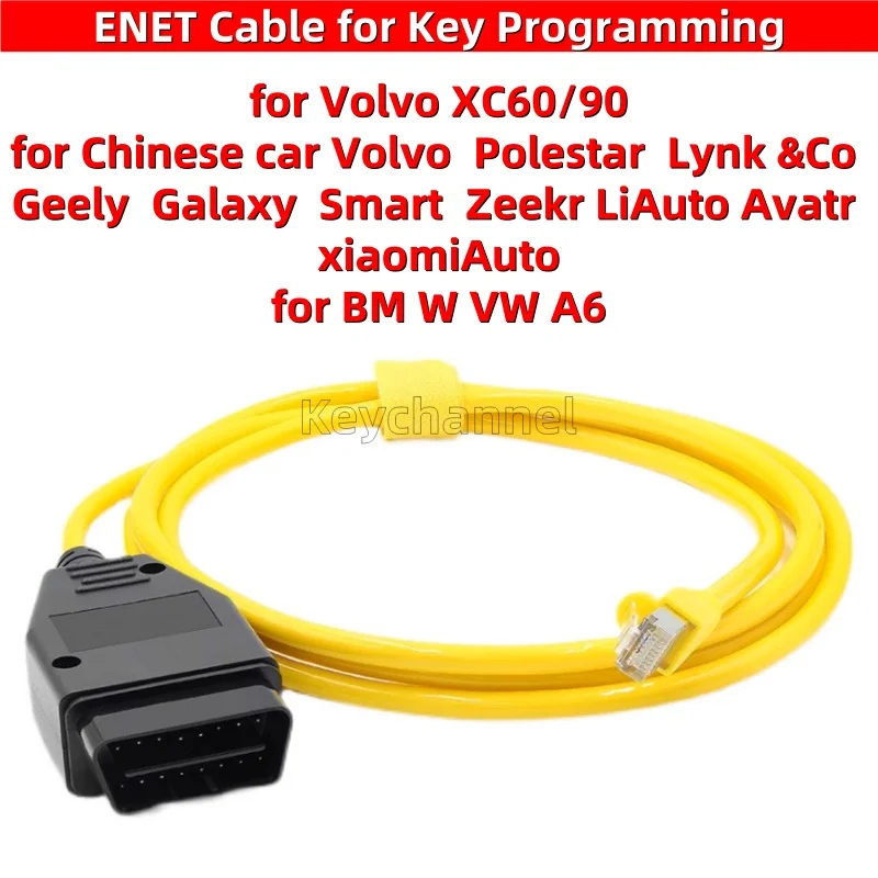

1 шт. ENET ESYS Cable Refresh Интерфейсный кабель Программный кабель для ключей для Volvo XC90 Polestar Lynk & co Geely Galaxy Smart Zeekr LiAuto