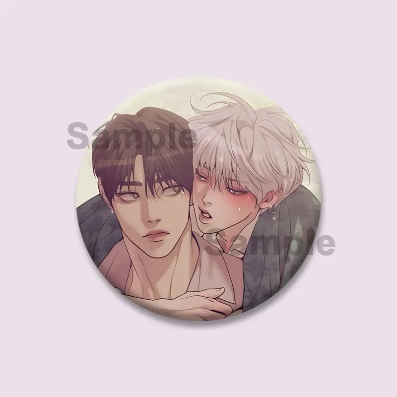 

Мягкие булавки на пуговицах в Корейском стиле Manhwa BL, значок «Дошик и Джоуха», круглая брошь с героями мультфильмов на сумке, аксессуары для одежды, подарки для друга