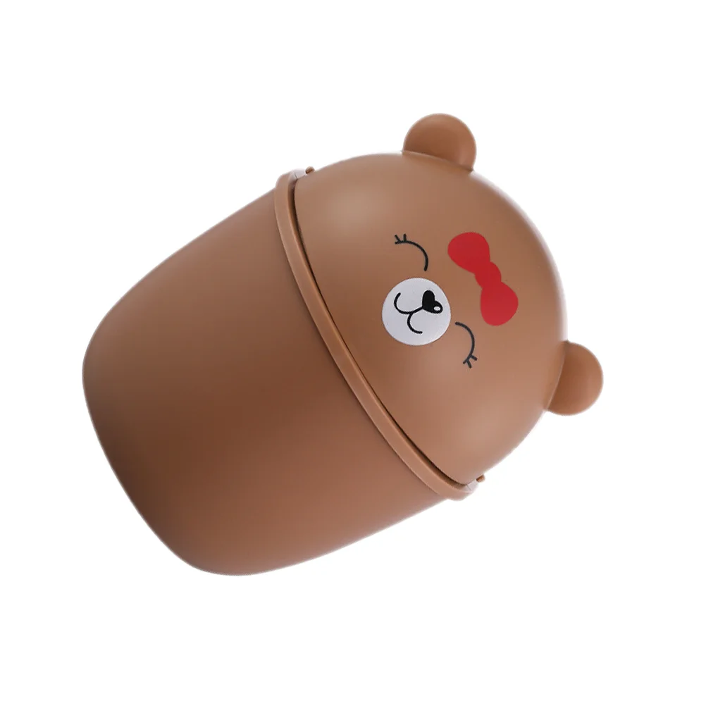 

Can Garbage Trash Mini Bin Waste Tiny Basket Countertop Bucket Containercans Paper Desktop Table Dustbinbedroom Animal Dispenser