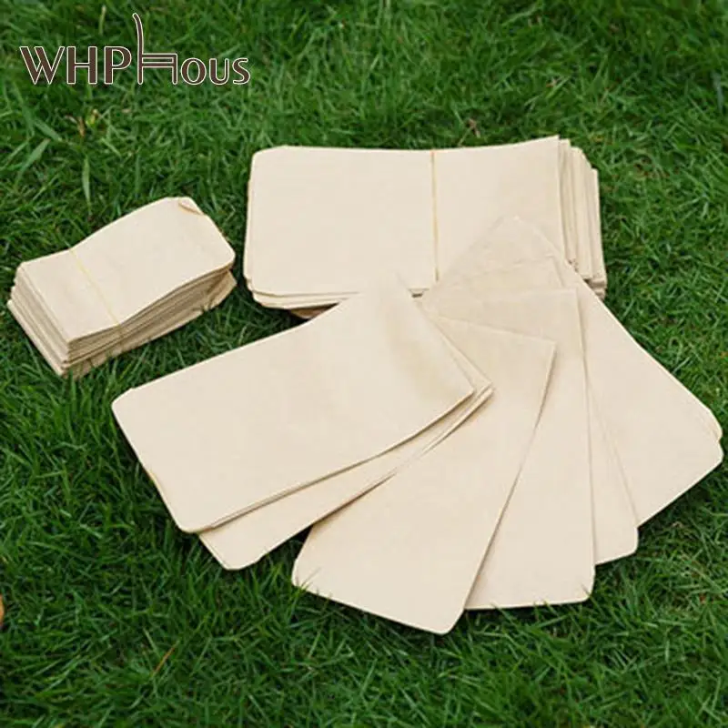 

100Pcs /set Kraft Paper Seed Protective Envelope Storage Bags Mini Envelopes Packets Home For Home Garden Storage Tool