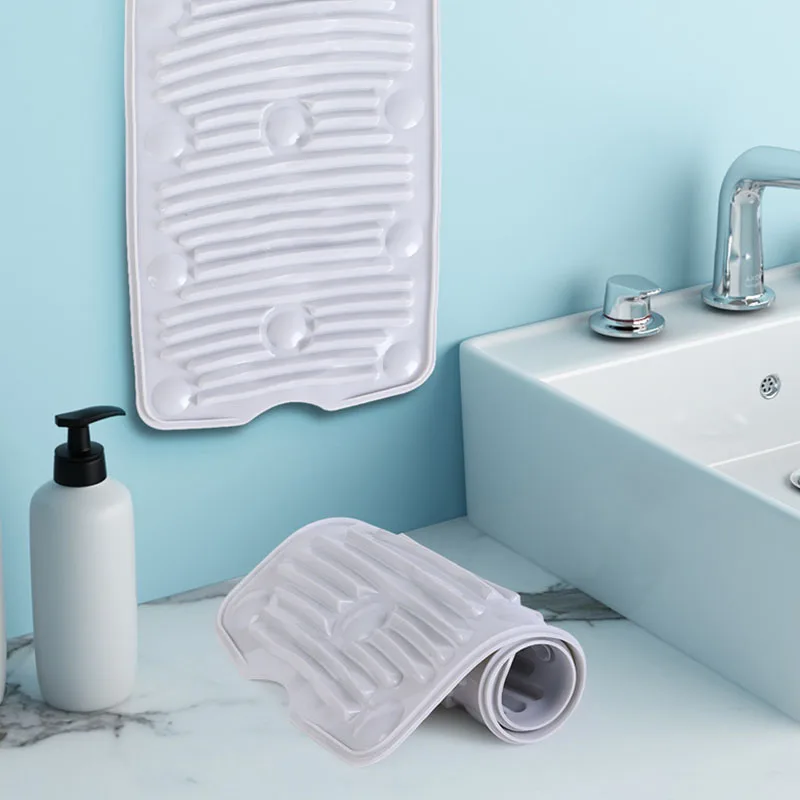 

Силиконовая моющаяся доска ручная стирка Бытовая Складная Мини Портативная Нескользящая присоска для стирки пластиковая подушка для стир...